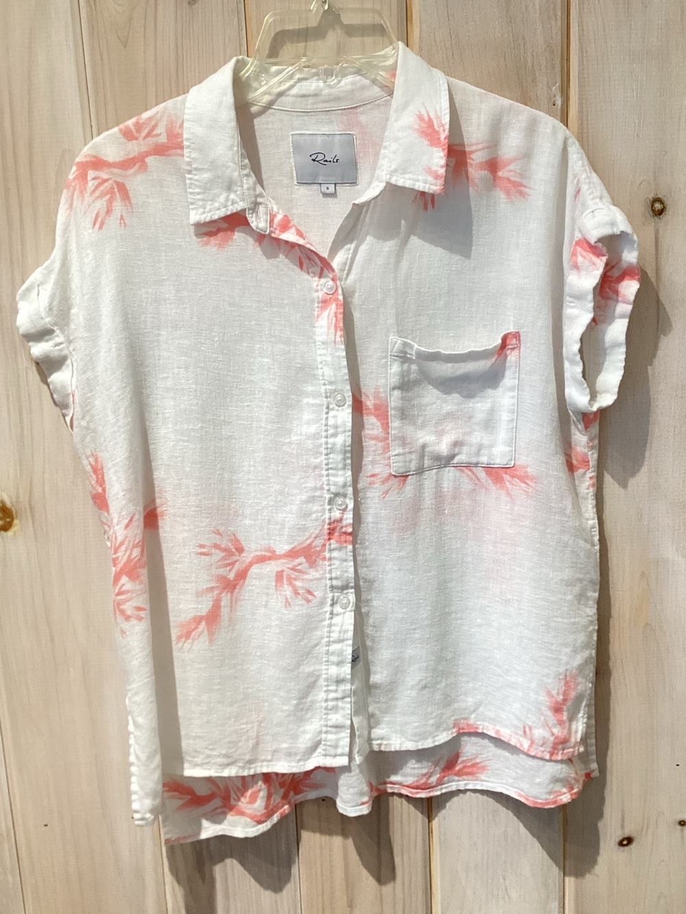 Rails linen blend Whitney Button down shirt Small